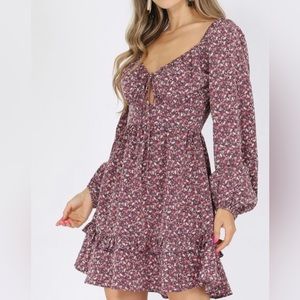 Floral mini dress